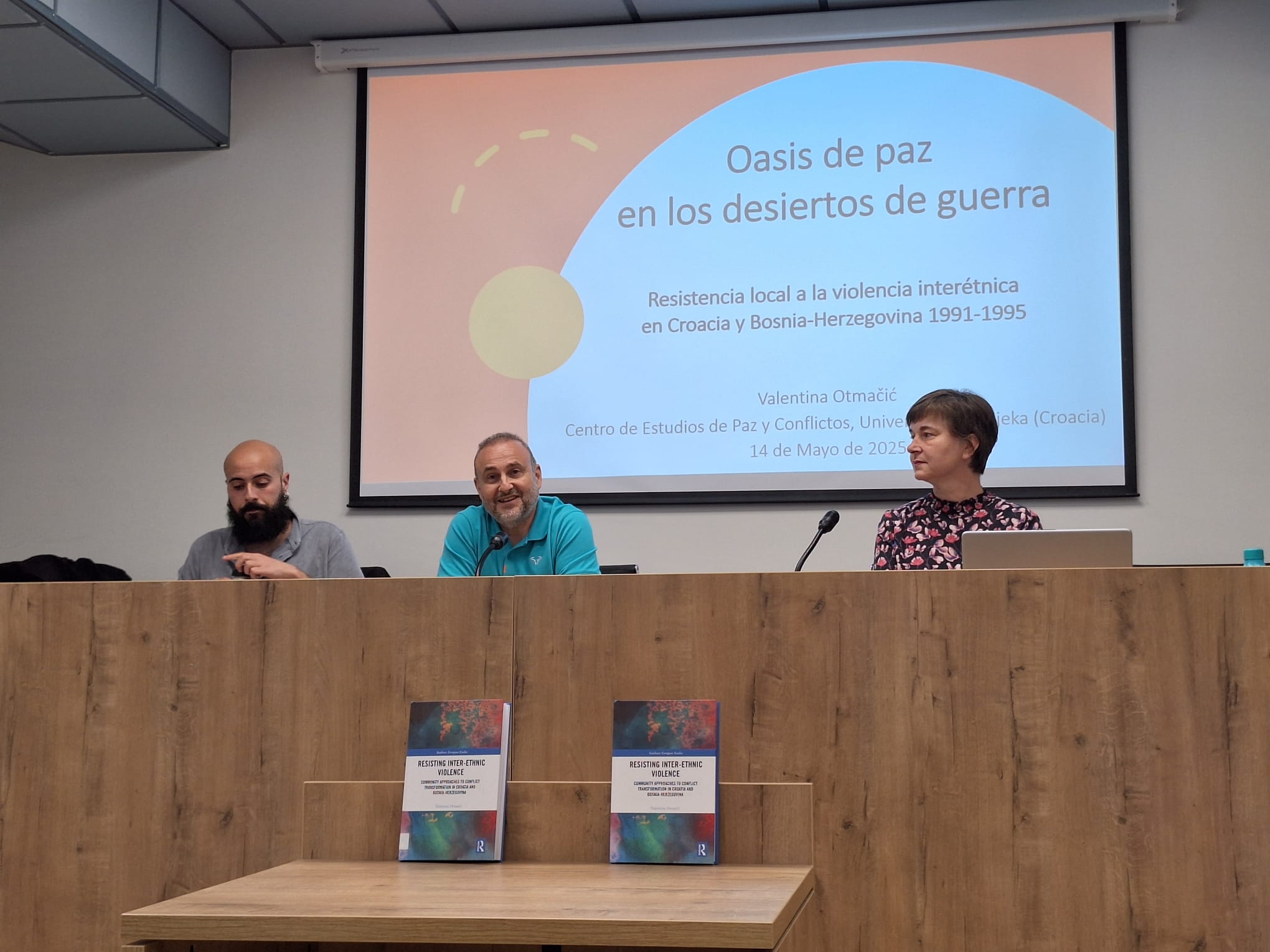 Presentation of the book Resisting inter-ethnic violence by Valentina Otmačić at the Institute for Peace and Conflict Studies of the University of Granada, Spain