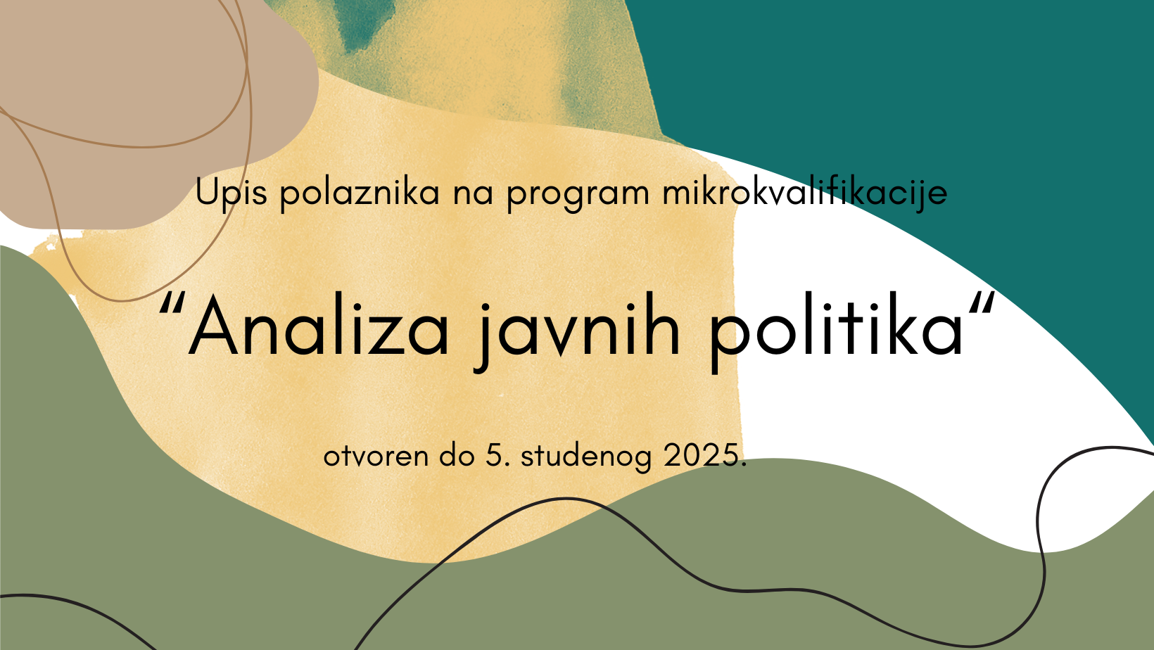 Objavljen poziv za iskaz interesa za upis na mikrokvalifikaciju “Analiza javnih politika”